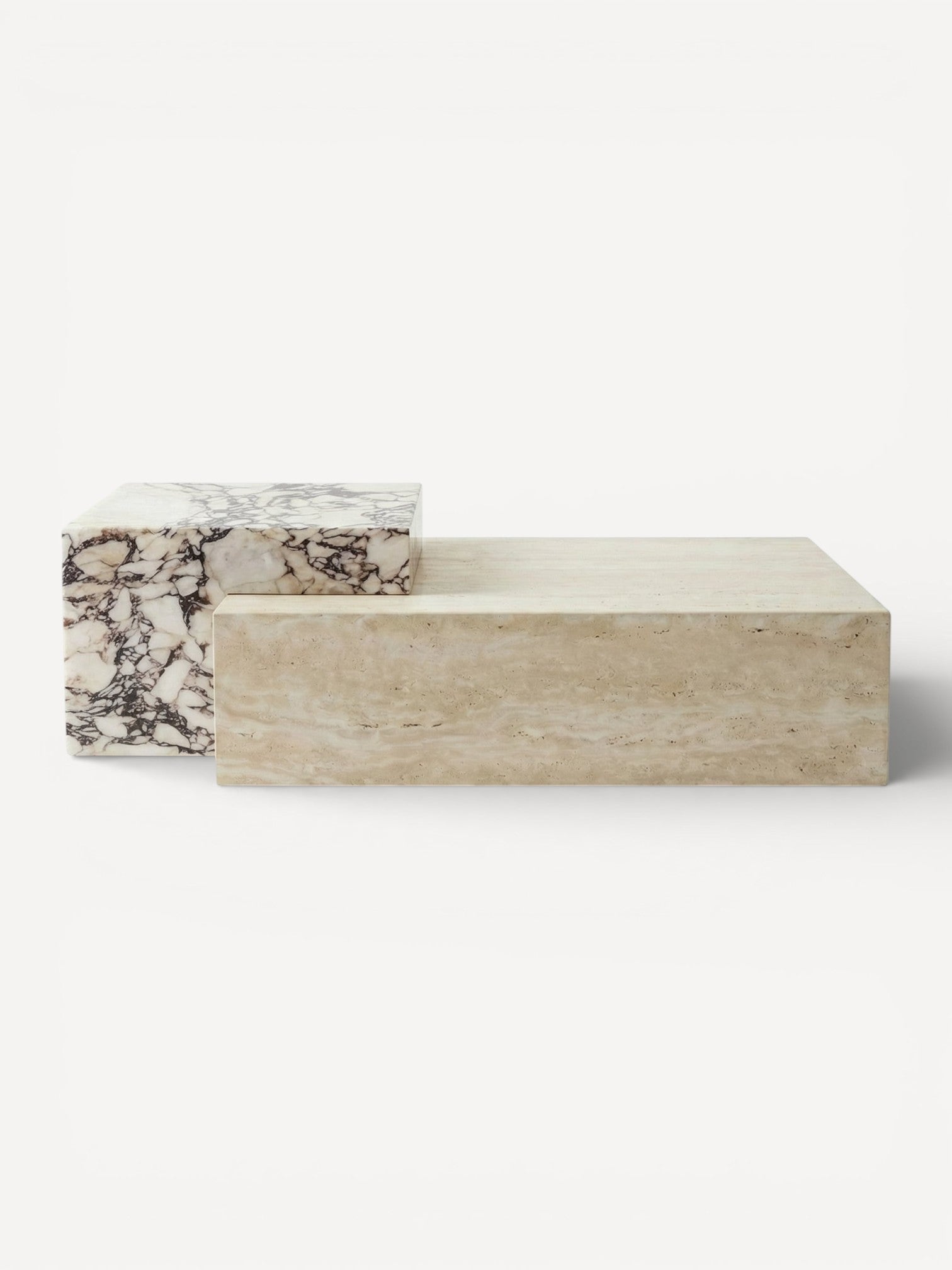 Coffee Table Coméa - Travertine & White Onyx