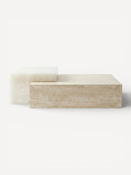 Coffee Table Coméa - Travertine & White Onyx