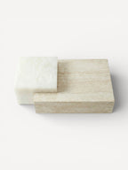Coffee Table Coméa - Travertine & White Onyx