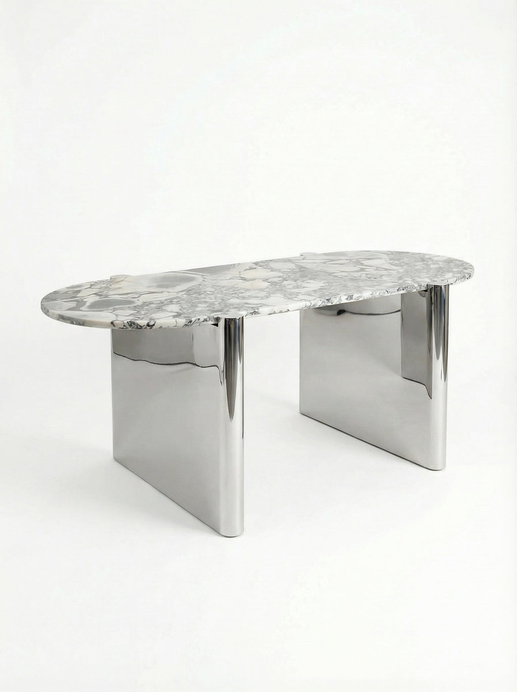 Dining Table Isaé - Chrome Feet