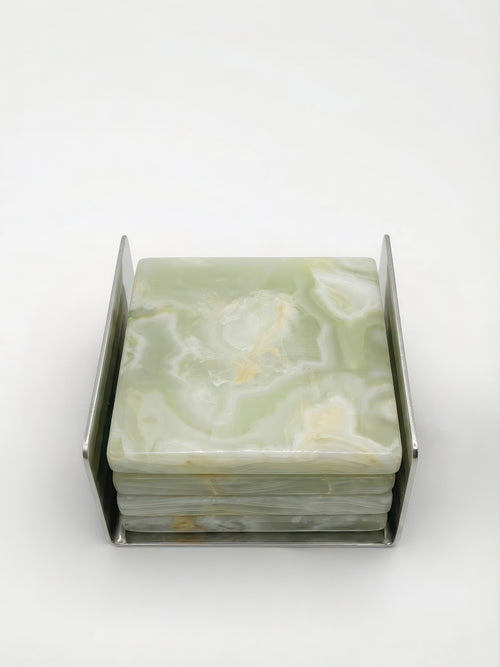 Coaster Set - Ayxa - Green Onyx